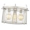 Z-Lite Cape Harbor Pendant, 3-Light, 18 In.W x 10 In.H, Brushed Nickel/Water hammered 7503P18-BN - alternate 6